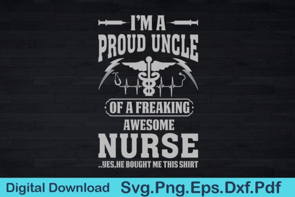 Funny Nurse Uncle T-Shirt Gift for Uncle
