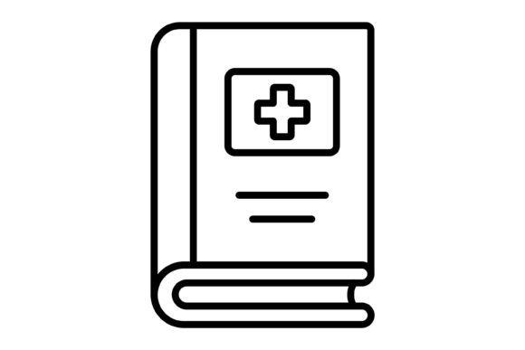Medical Book Outline Icon