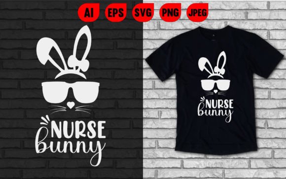 Nurse Bunny Easter Day T Shirt