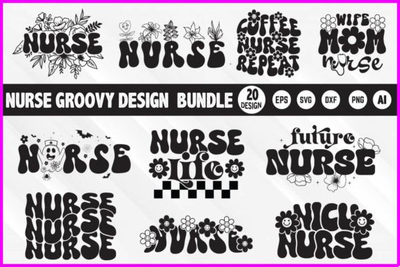 Nurse Groovy Design Bundle
