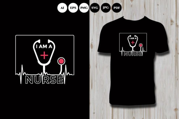 Nurse Typography Tee Design