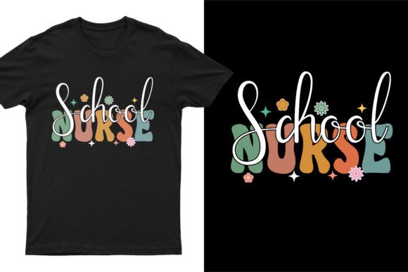 School Nurse Colorful T Shirt Design