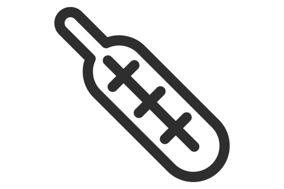 Thermometer Line Icon. Medical Tool. Tem